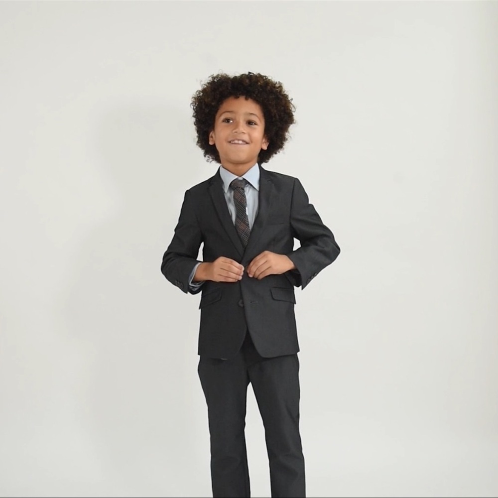 Appaman Boys 3Y Stylish Charcoal Gray Mod‎ Suit